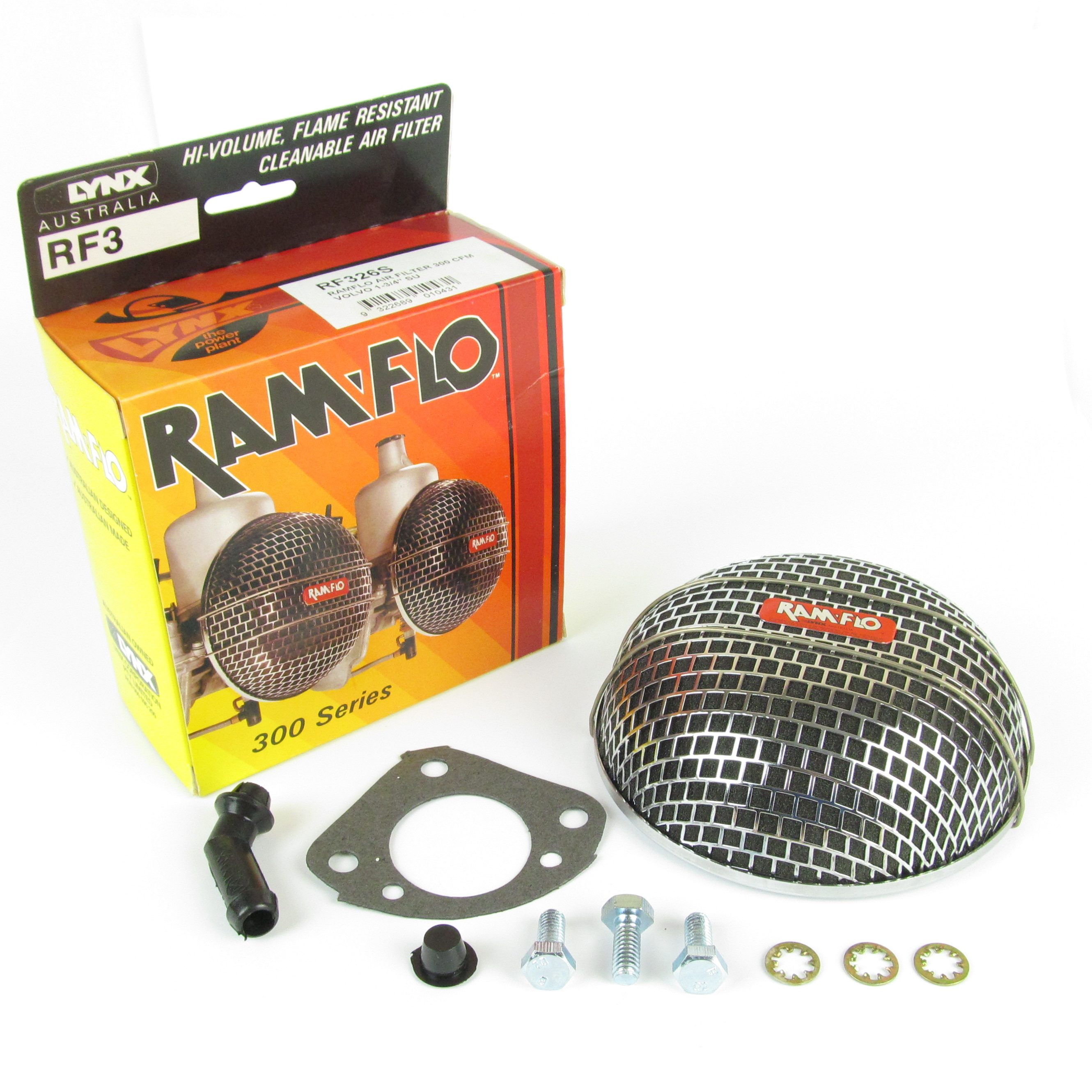 LYNX RAMFLO Air filter Kit for SU HS6 1¾” Carburettor/Carb Volvo P1800 & P122S