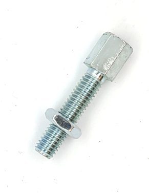Outer cable adjuster and locknut (For Carburettor throttle linkages , including WEBER LP range)