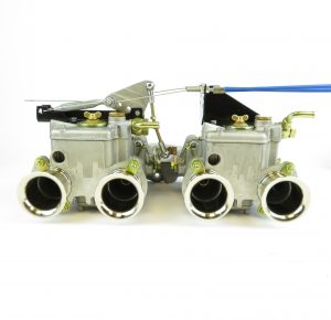 WEBER DCOE & DCOM Twin carburettor linkage
