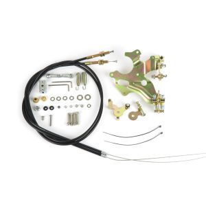 LINK06 Twin cable, Profil baxx, throttle linkage kit għall-karburaturi WEBER DCOE (jiġi b'2x throttle cables)