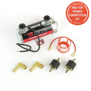 FACET 'RED TOP' ELECTRONIC 12V FUEL PUMP KIT (200 + BHP)