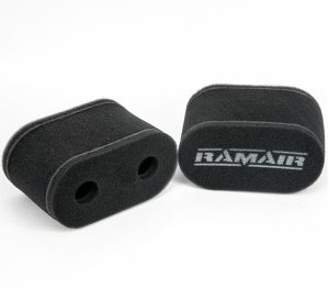 WEBER DCOE / DELLORTO DHLA CARBURETTOR RAMAIR FOAM HI PERFORMANCE AIR FILTER PAIR | LONG
