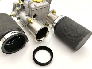 FOAM TRUMPET AIR FILTER SOCKS FOR THE WEBER 45 DCOE CARBURETTOR | SUPERIOR QUALITY | PAIR