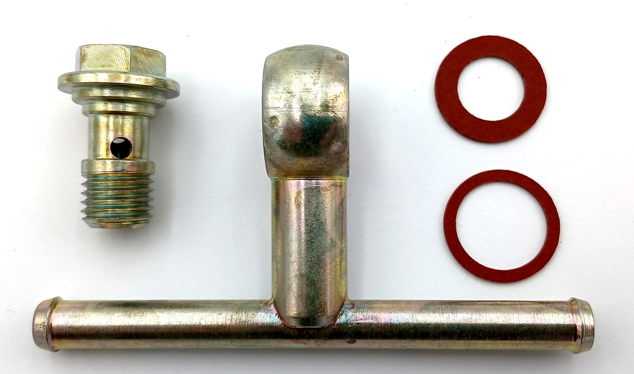 Fuel union kit - Double end T piece - For Weber DCOE & DCO/SP carburettors Fuel union kit - Double end T piece - For Weber DCOE & DCO/SP carburettors