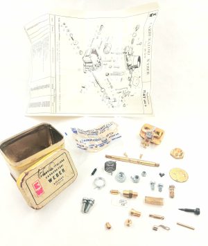 NOS GENUINE WEBER 28 ICP CARBURETTOR REPAIR / GASKET / SERVICE KIT | CLASSIC FIAT 600 D