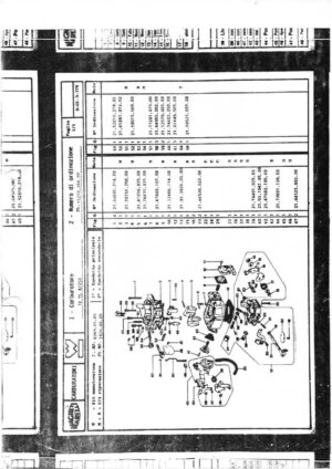 WEBER CARBURETTOR 32 TL 4/250 diagram
