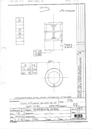 WEBER CARBURETTOR 40 IDA 3C diagram